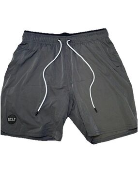 BYLT Basics Active+ Shorts Gray Premium Basics Athletic 7” Sz Large Gym Outdoor